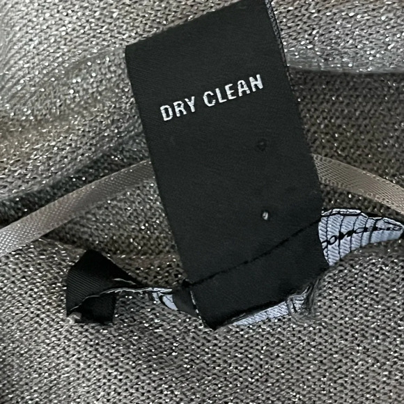 INC International Concepts Women Gray Open Silk  Cardigan Sweater Size S modest - Picture 6 of 8